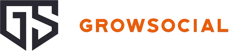 Horizontaal Logo van marketingbureau GrowSocial